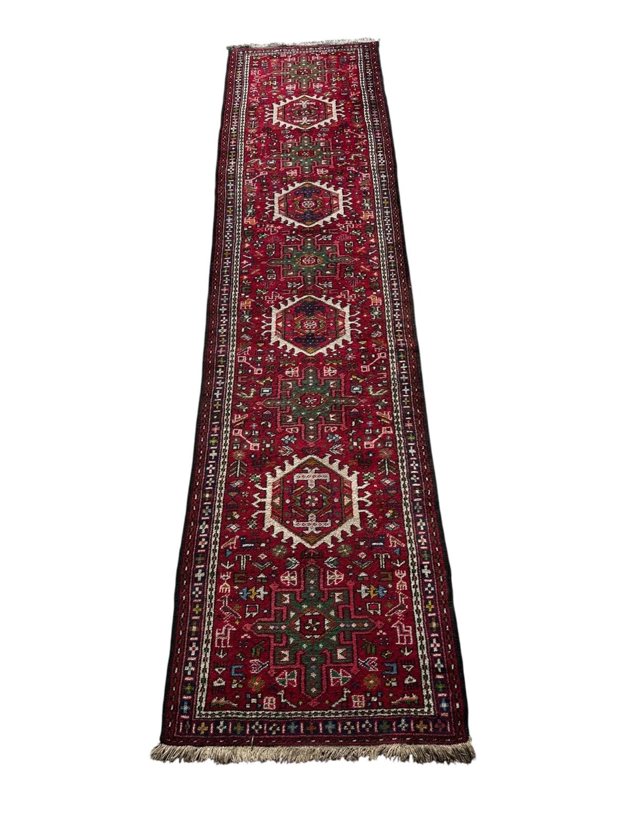 Tapis persan de couloir fait main 290cm x 70cm