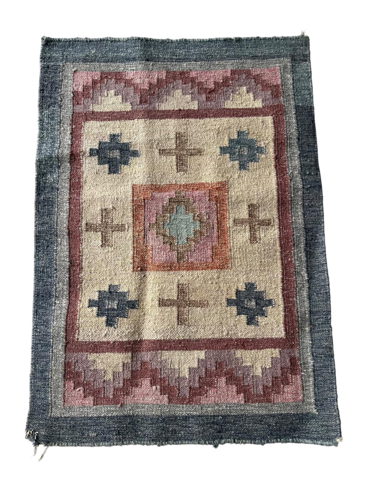 Tapis kilim fait main 90cm x 60cm