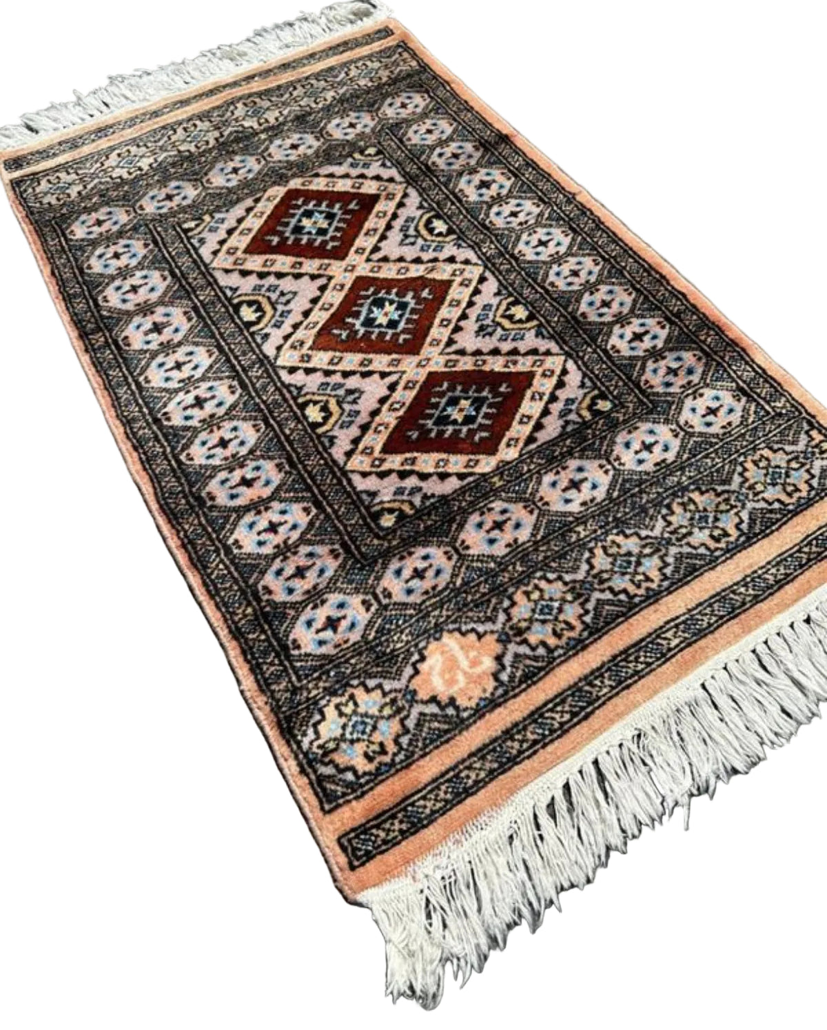 Tapis oriental fait main 110cm x 60cm