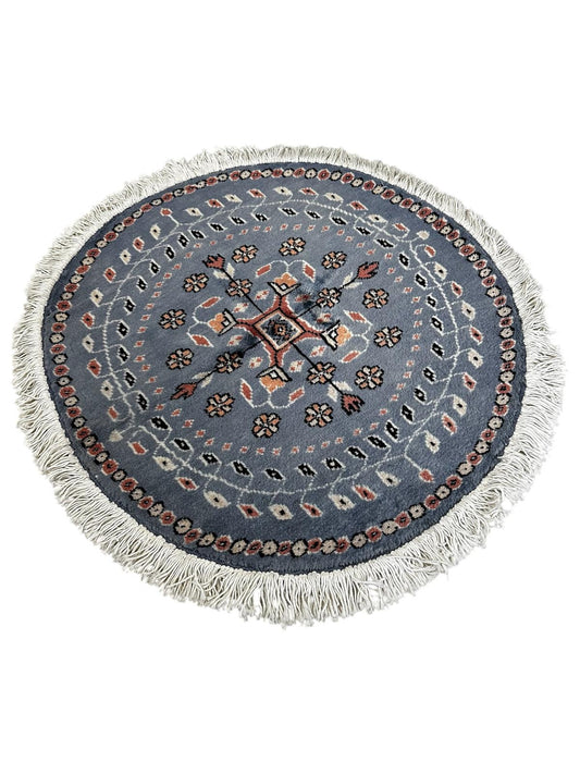 Tapis persan rond fait main 80cm