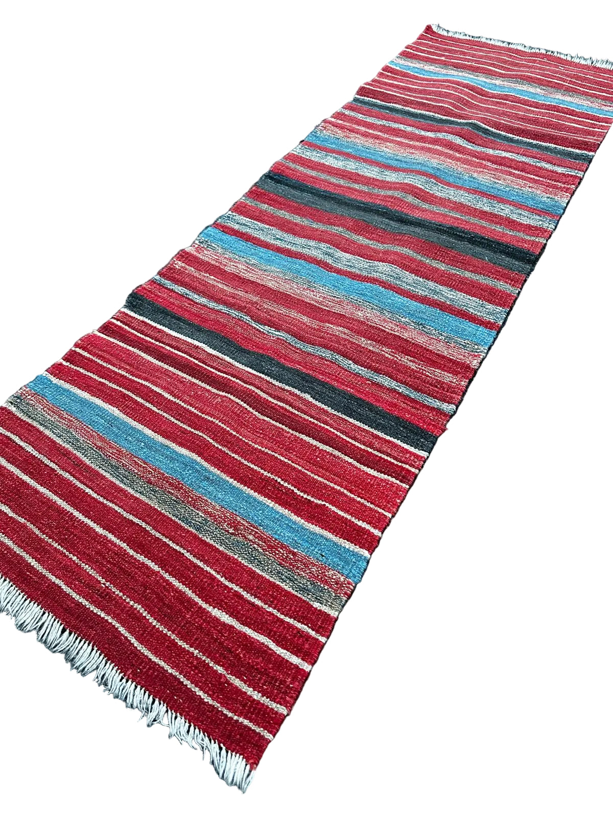 Tapis kilim de couloir fait main 200cm x 70cm
