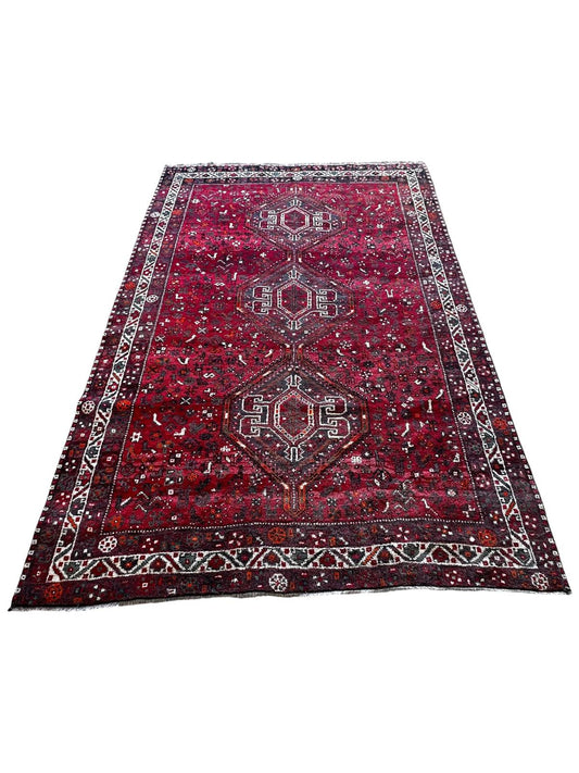 Tapis persan Shiraz fait main 2m x 3m