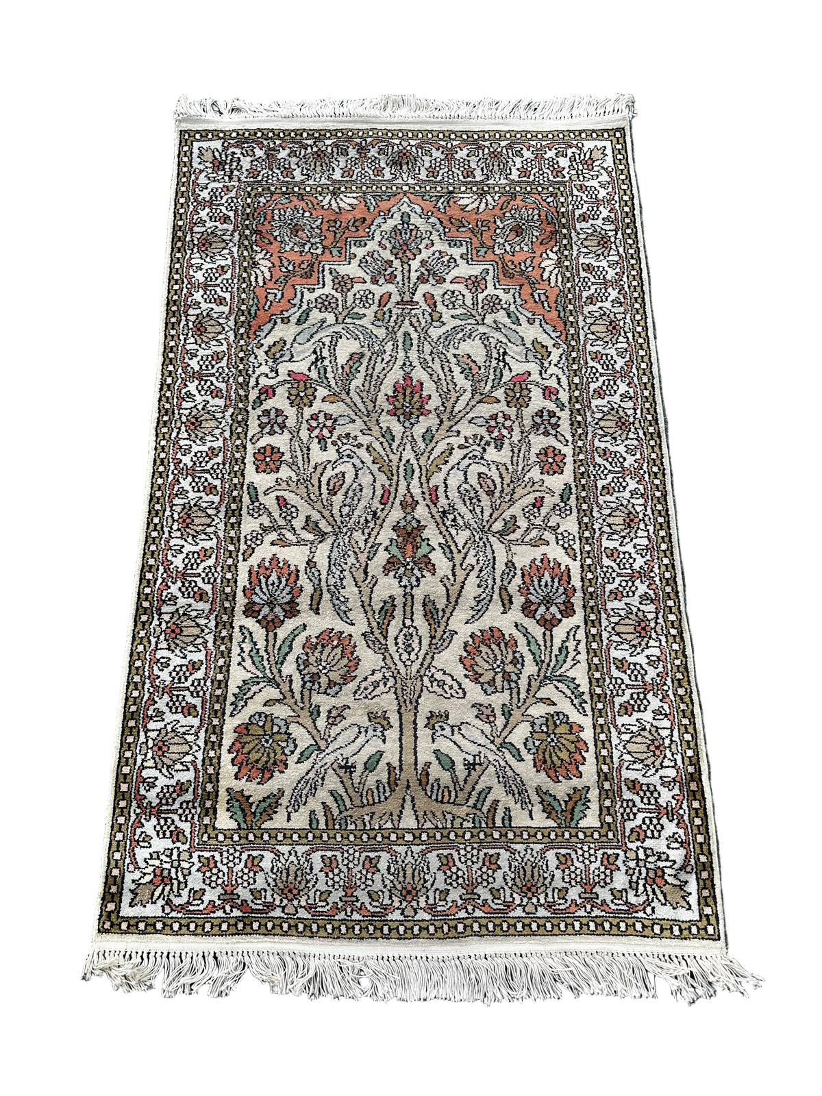 Tapis Hereke en soie 135cm x 80cm