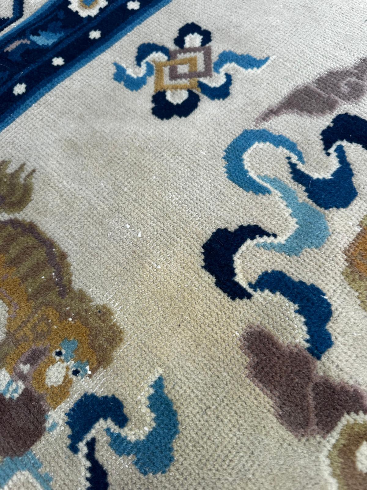 Tapis chinois fait main 190cm x 130cm