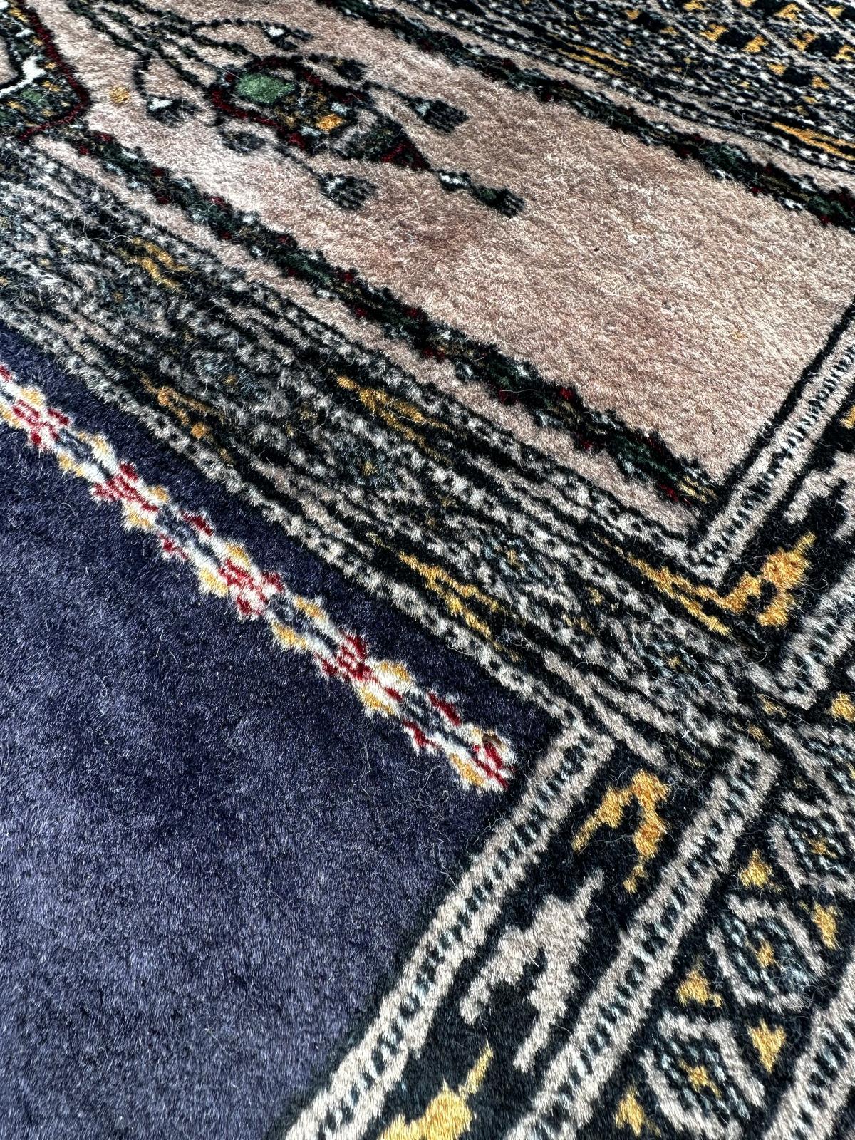Tapis pakistanais fait main 100cm x 50cm