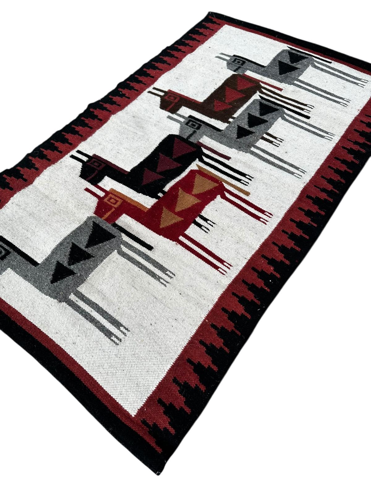 Tapis kilim fait main 100cm x 60cm