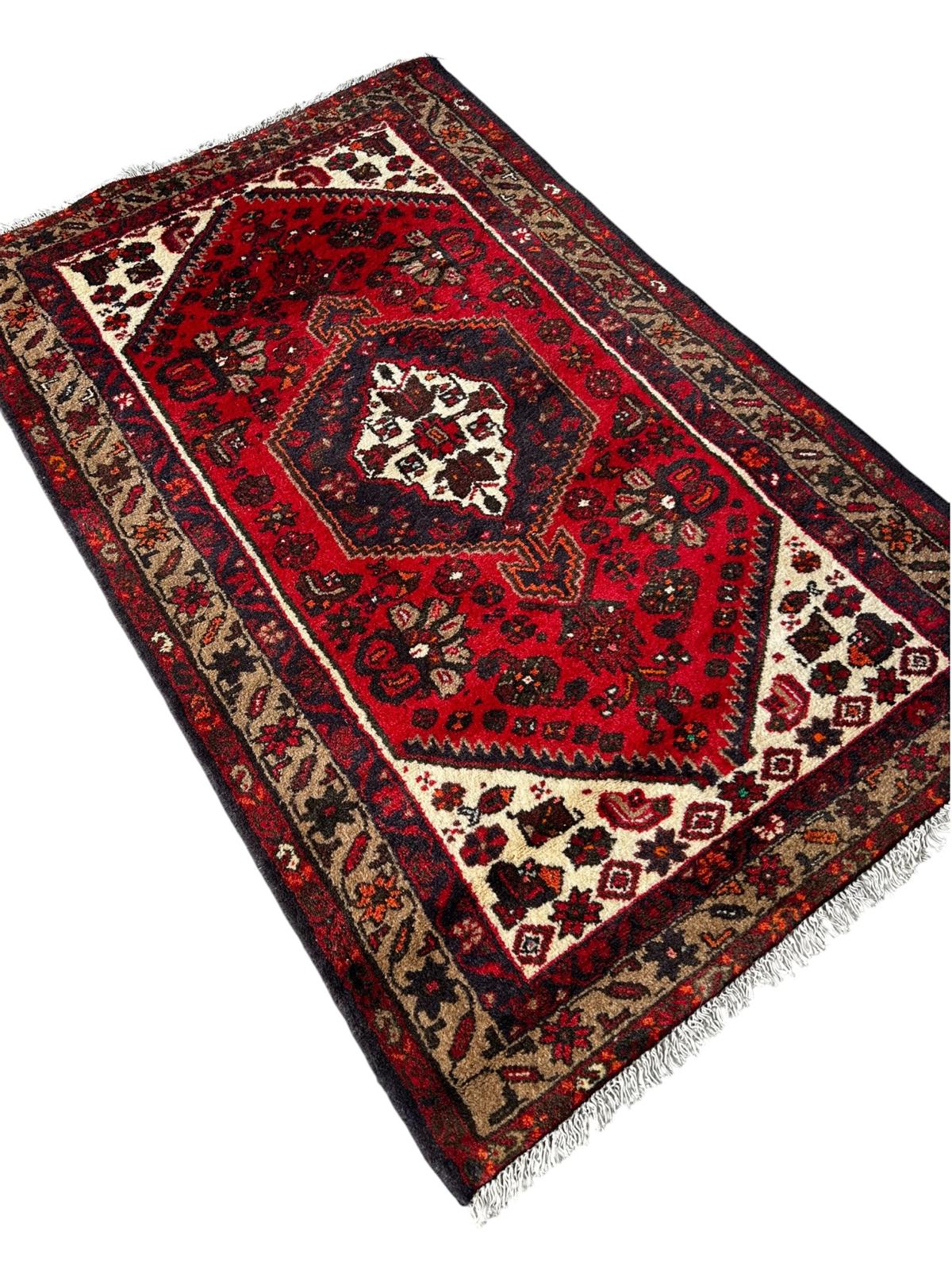 Tapis persan Hamadan fait main 100cm x 160cm