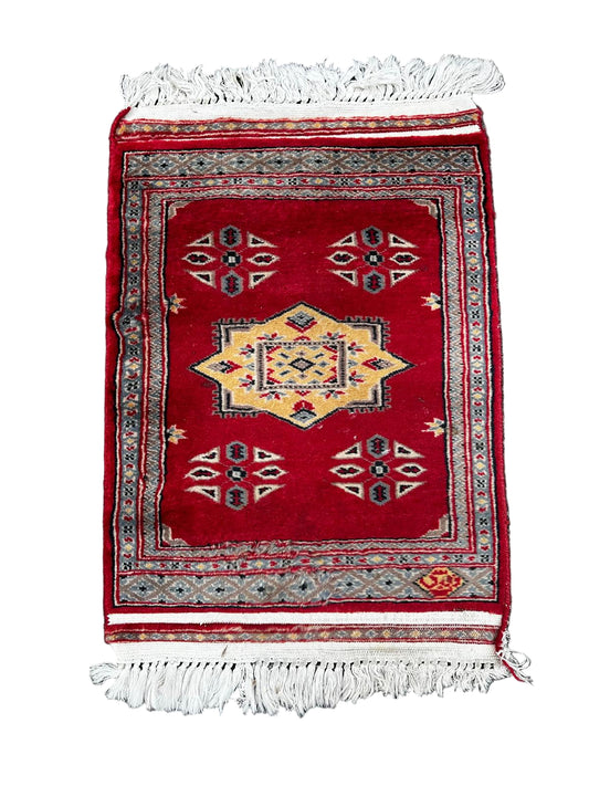 Tapis persan carré fait main