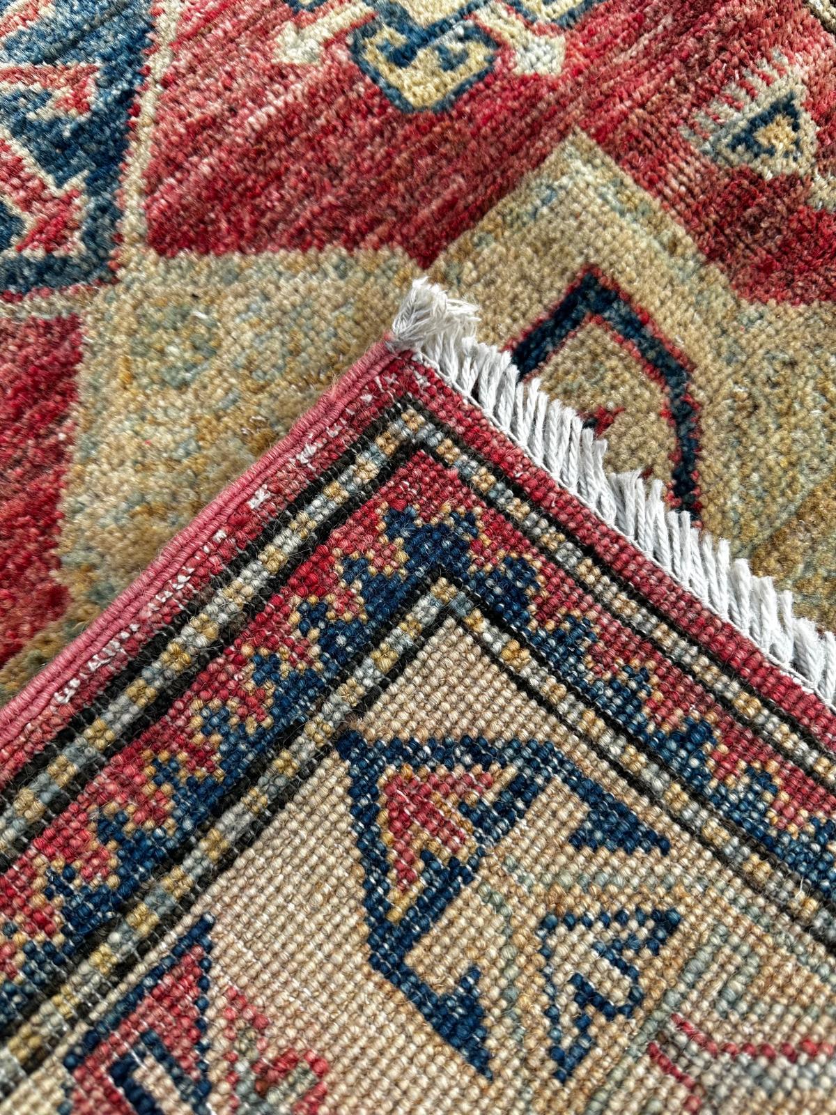 Tapis Kazak fait main - 140m x 80cm