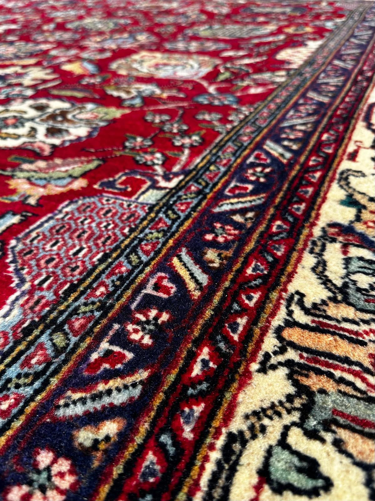 Tapis Tabriz fait main 250cm x 350cm