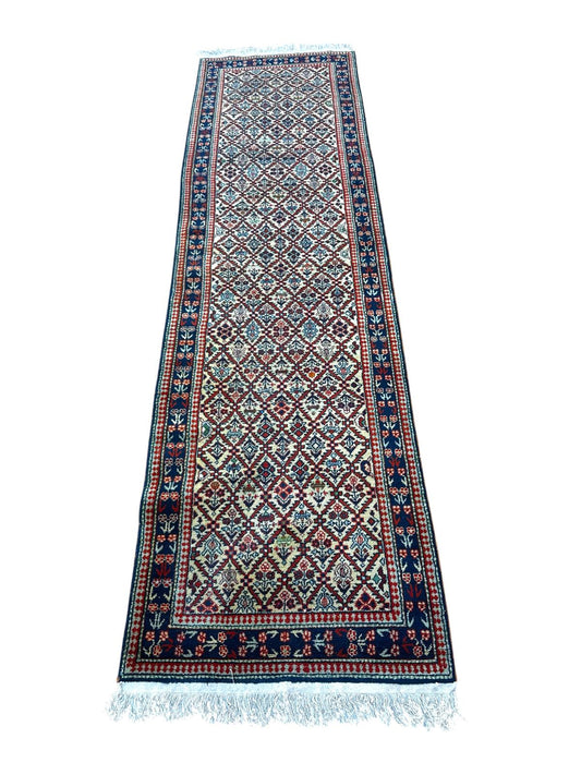 Tapis oriental de couloir fait main 3m x 1m