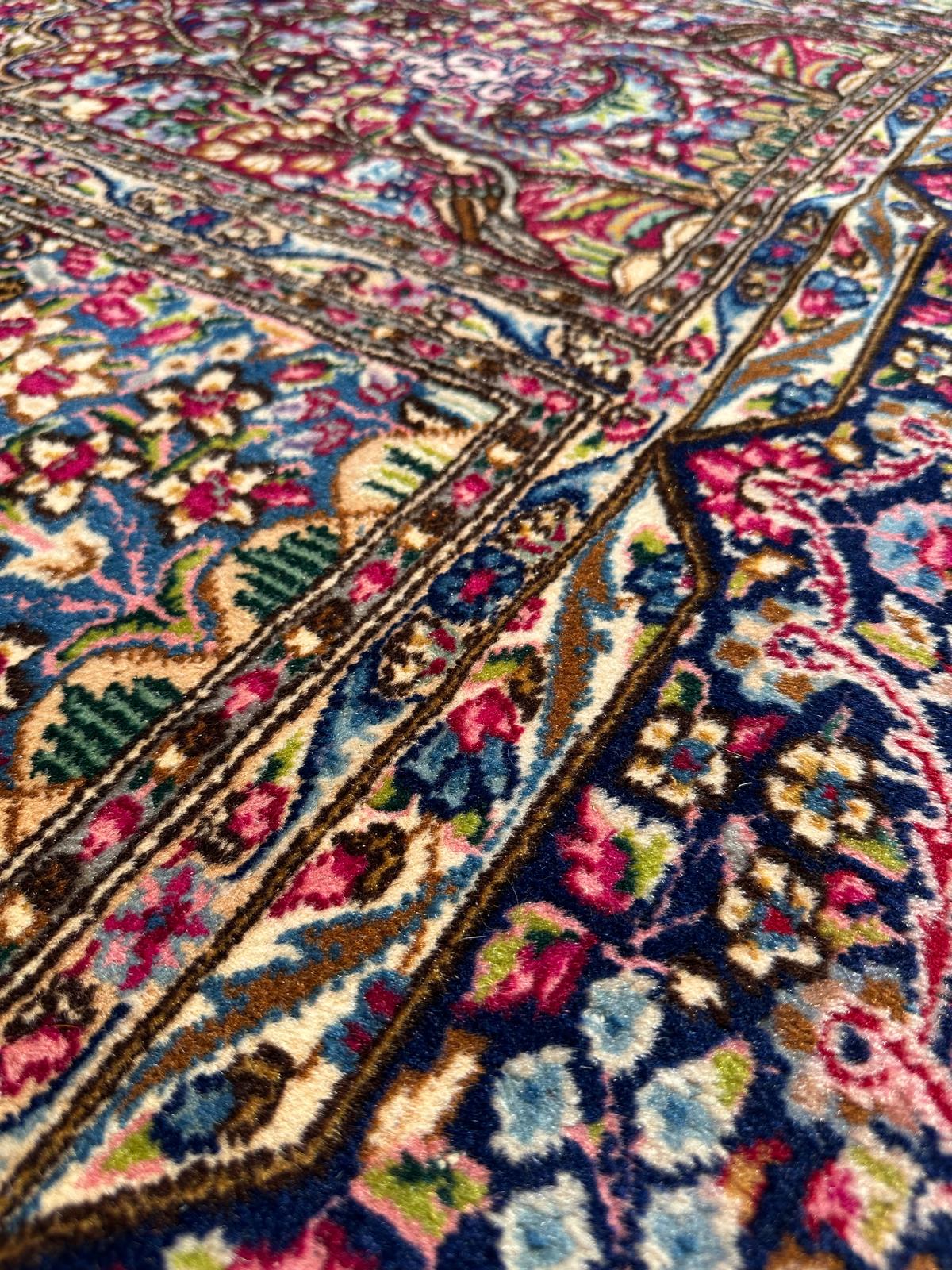 Grand tapis persan fait main 2m x 3m
