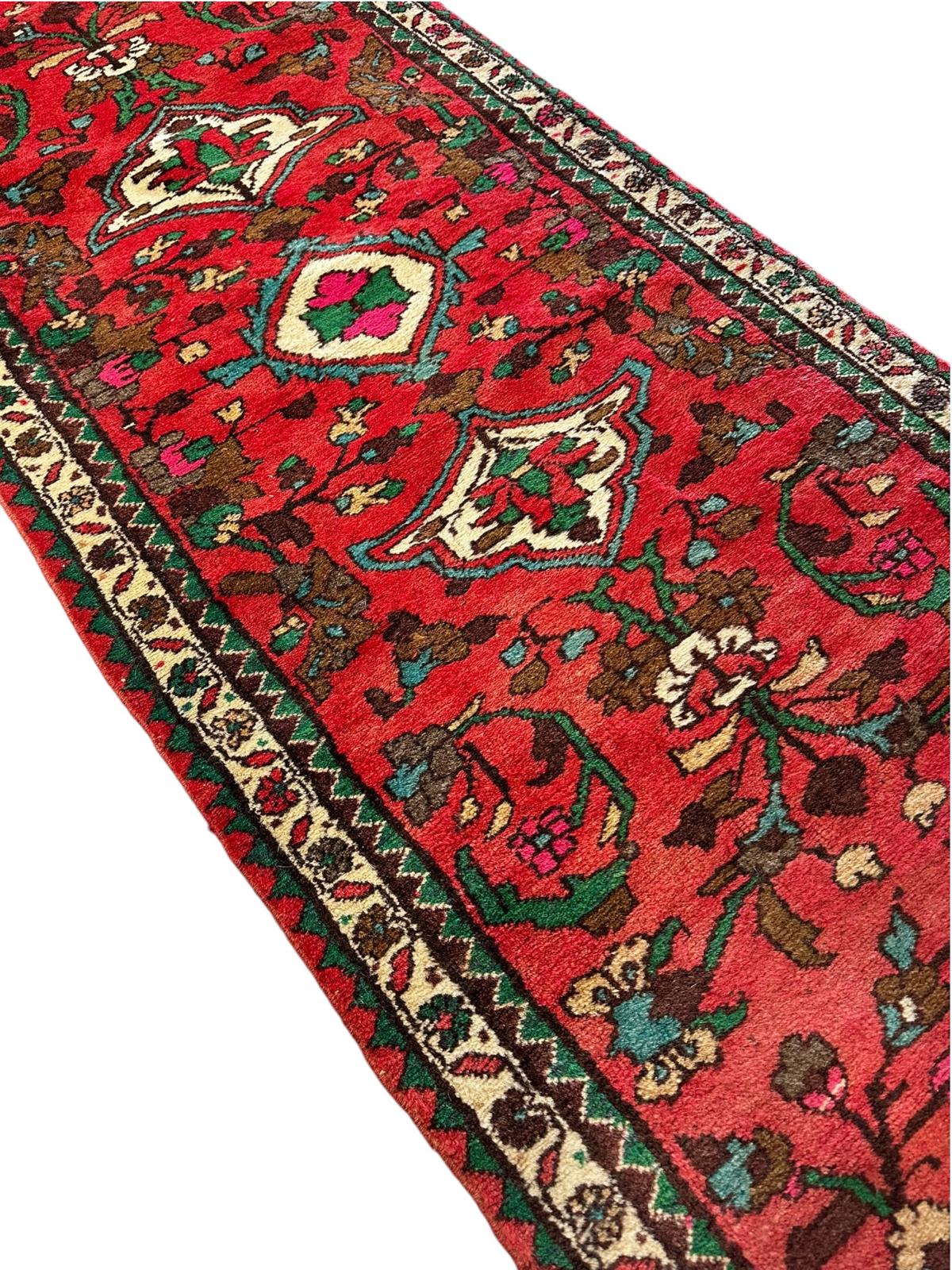 Tapis persan de couloir fait main 290cm x 70cm
