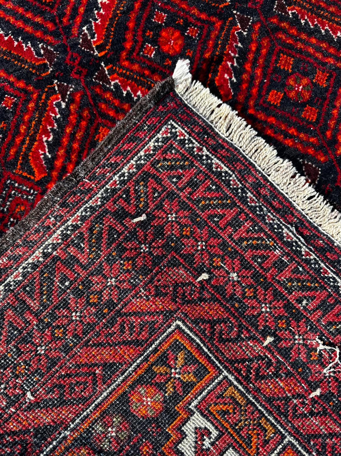 Tapis Baloutch fait main 2m x 1m