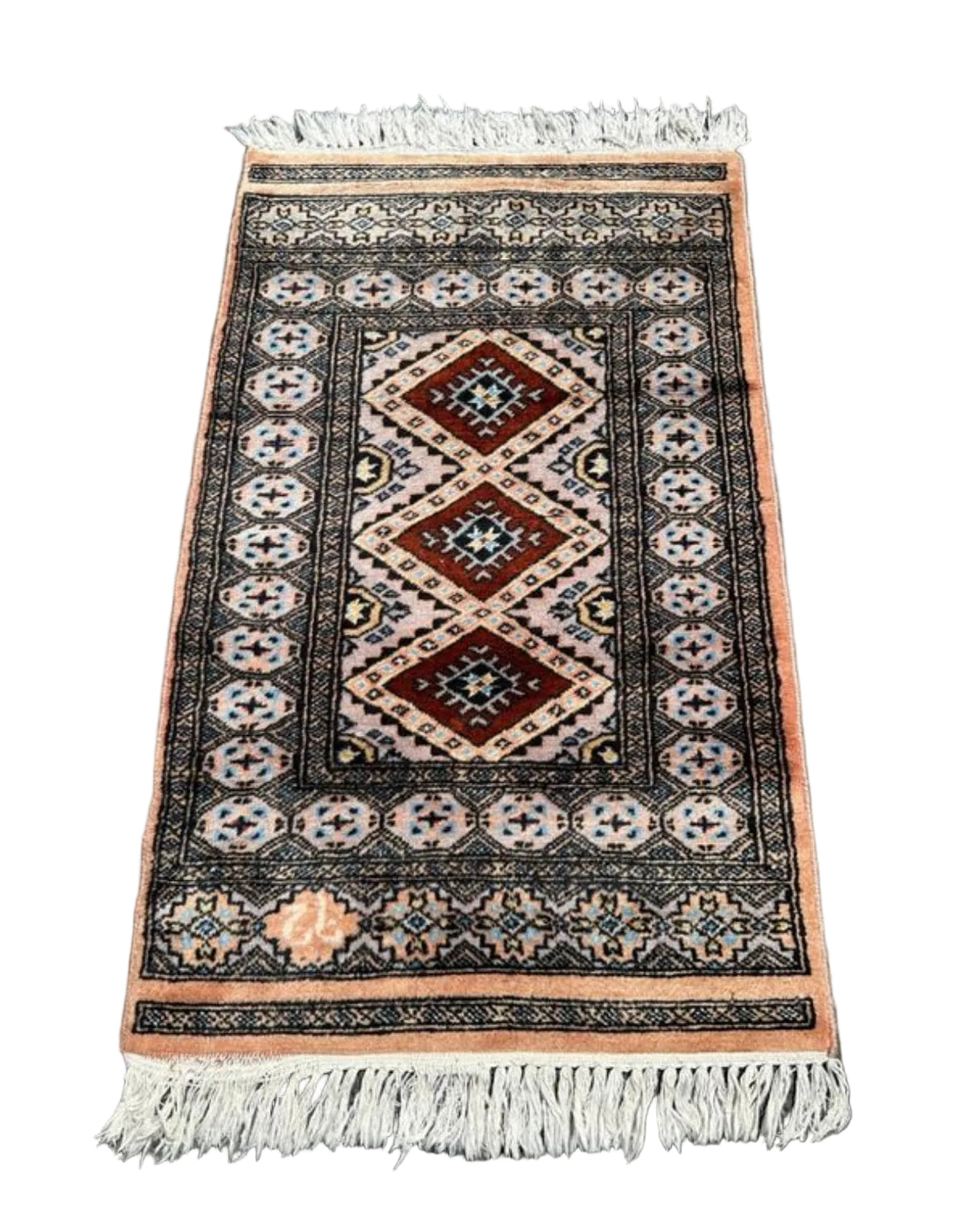 Tapis oriental fait main 110cm x 60cm