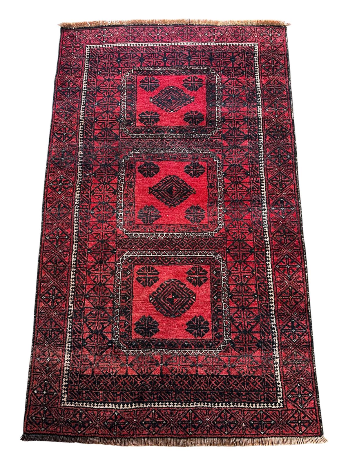Tapis Afghan fait main 160cm x 100cm