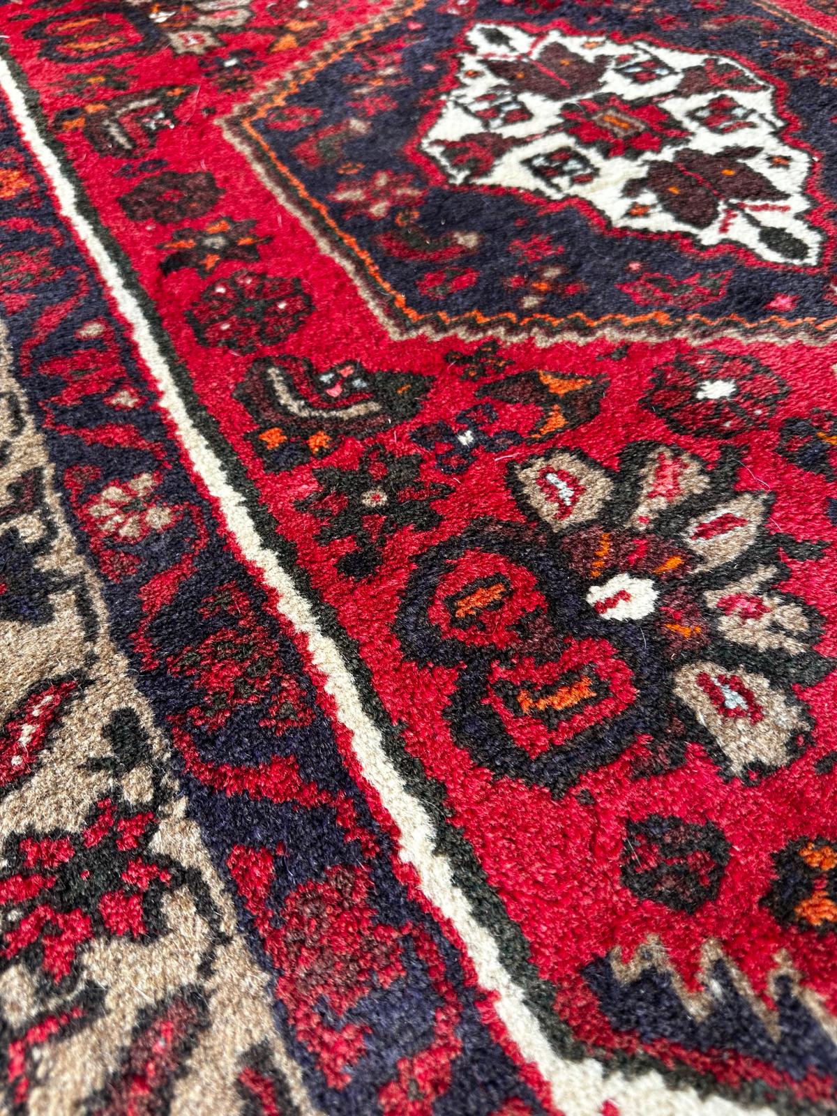 Tapis persan Hamadan fait main 100cm x 160cm