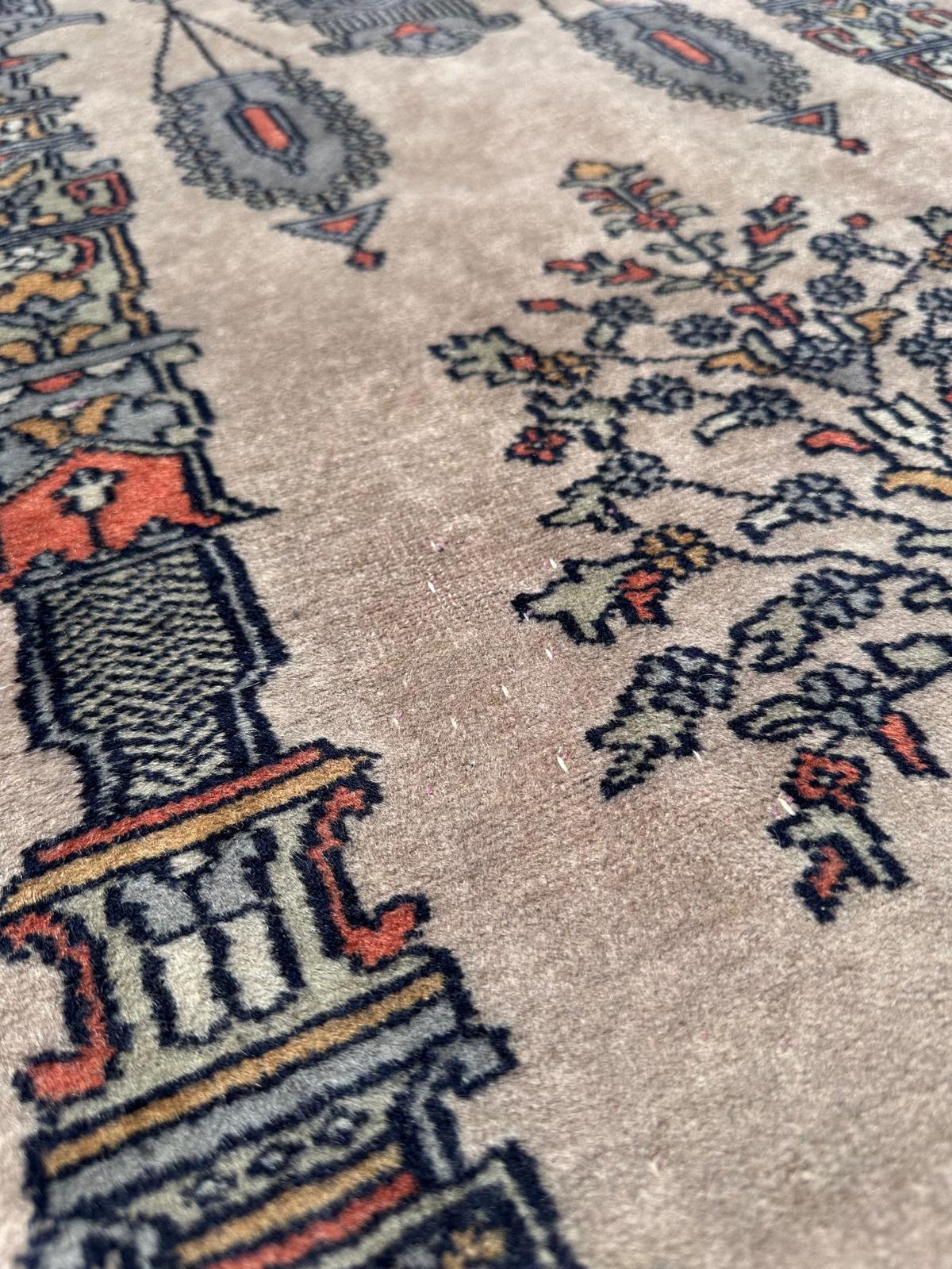 Tapis pakistanais fait main 2m x 1,2m