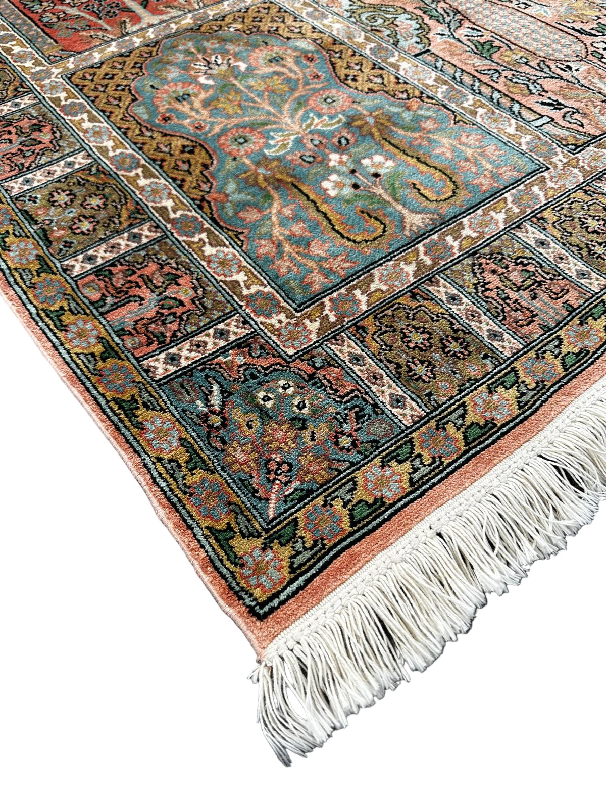 Tapis indien en soie 170cm x 90cm