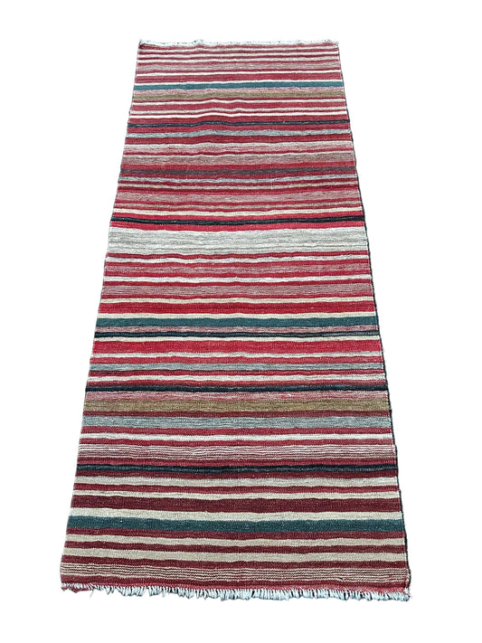 Tapis kilim de couloir fait main