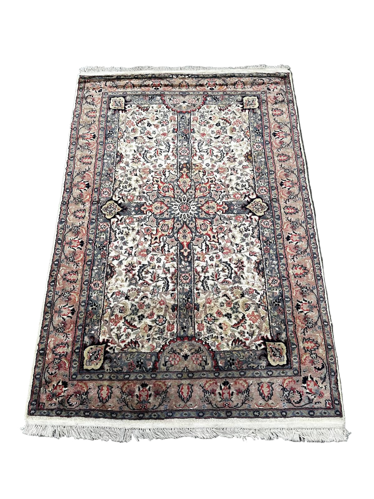 Tapis persan en laine et soie fait main 200cm x 130xm