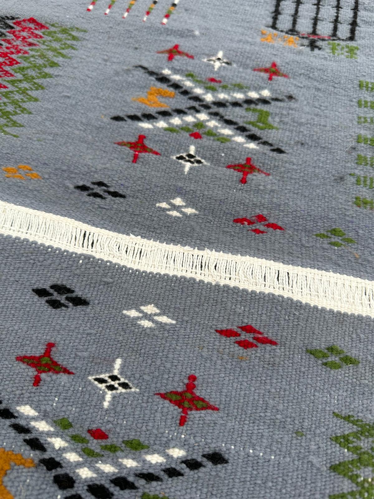 Tapis kilim fait main 1,6 x 0,5m