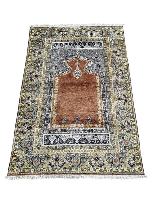 Tapis turc de prière fait main 180cm x 120cm