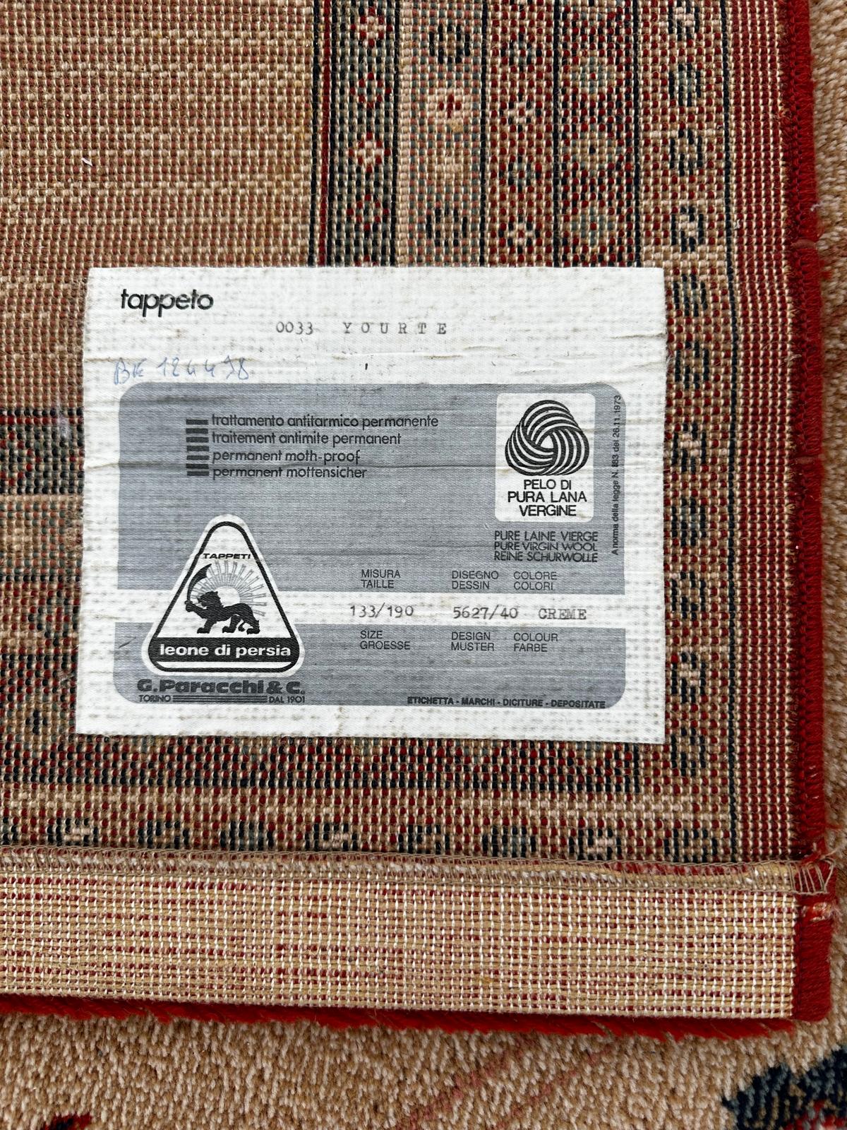 Tapis de style oriental en laine 135cm x 185cm
