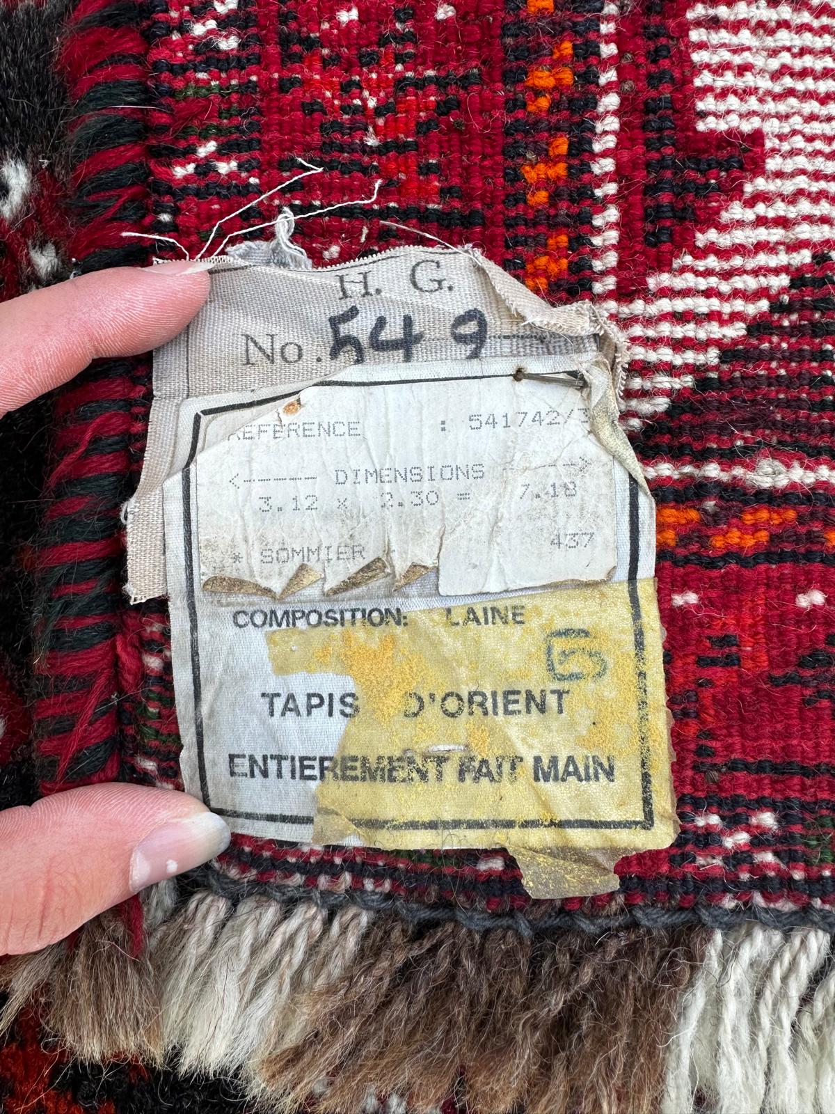 Tapis Persan Gashgaï fait main 2m x 3m