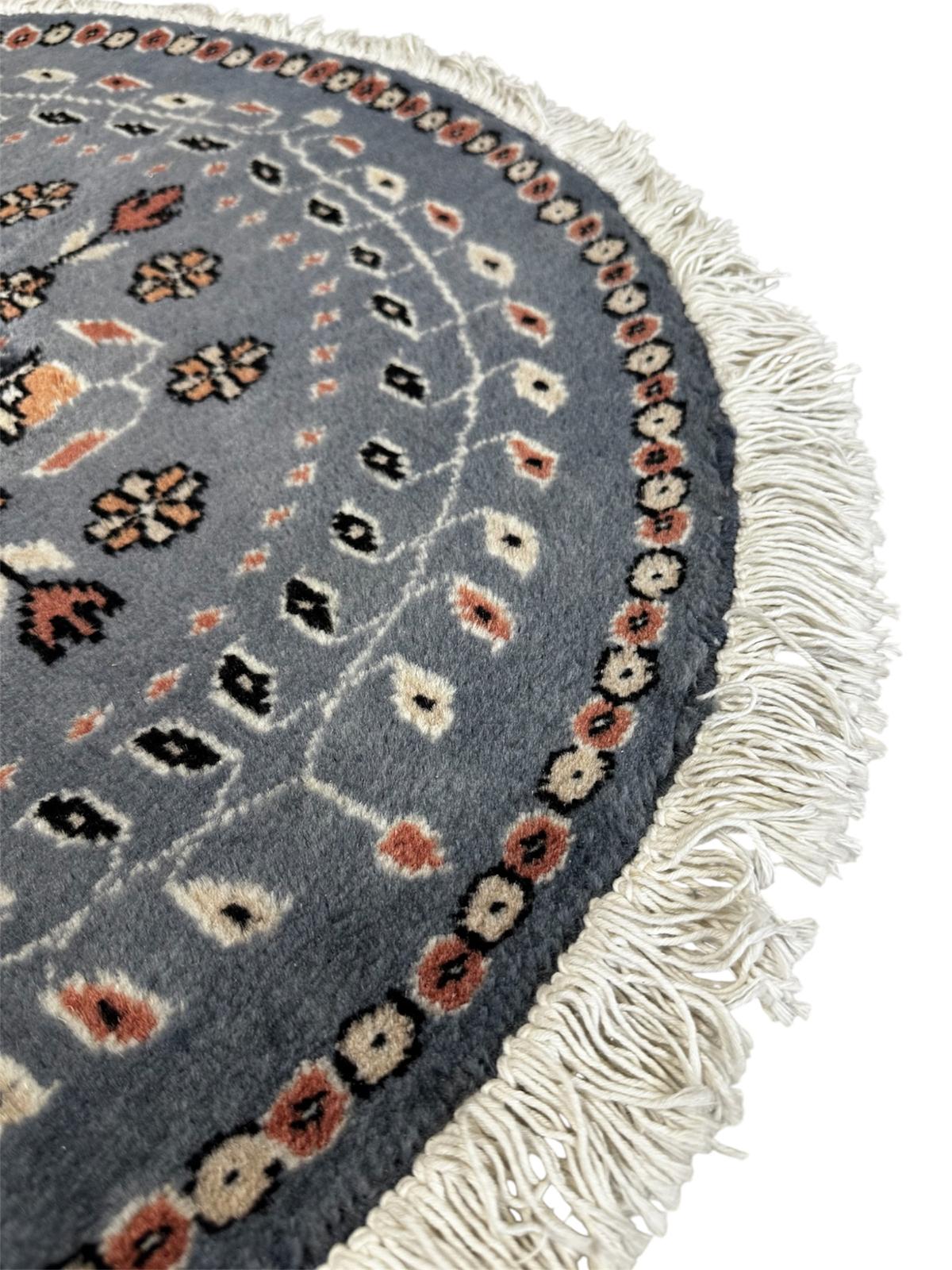 Tapis persan rond fait main 80cm