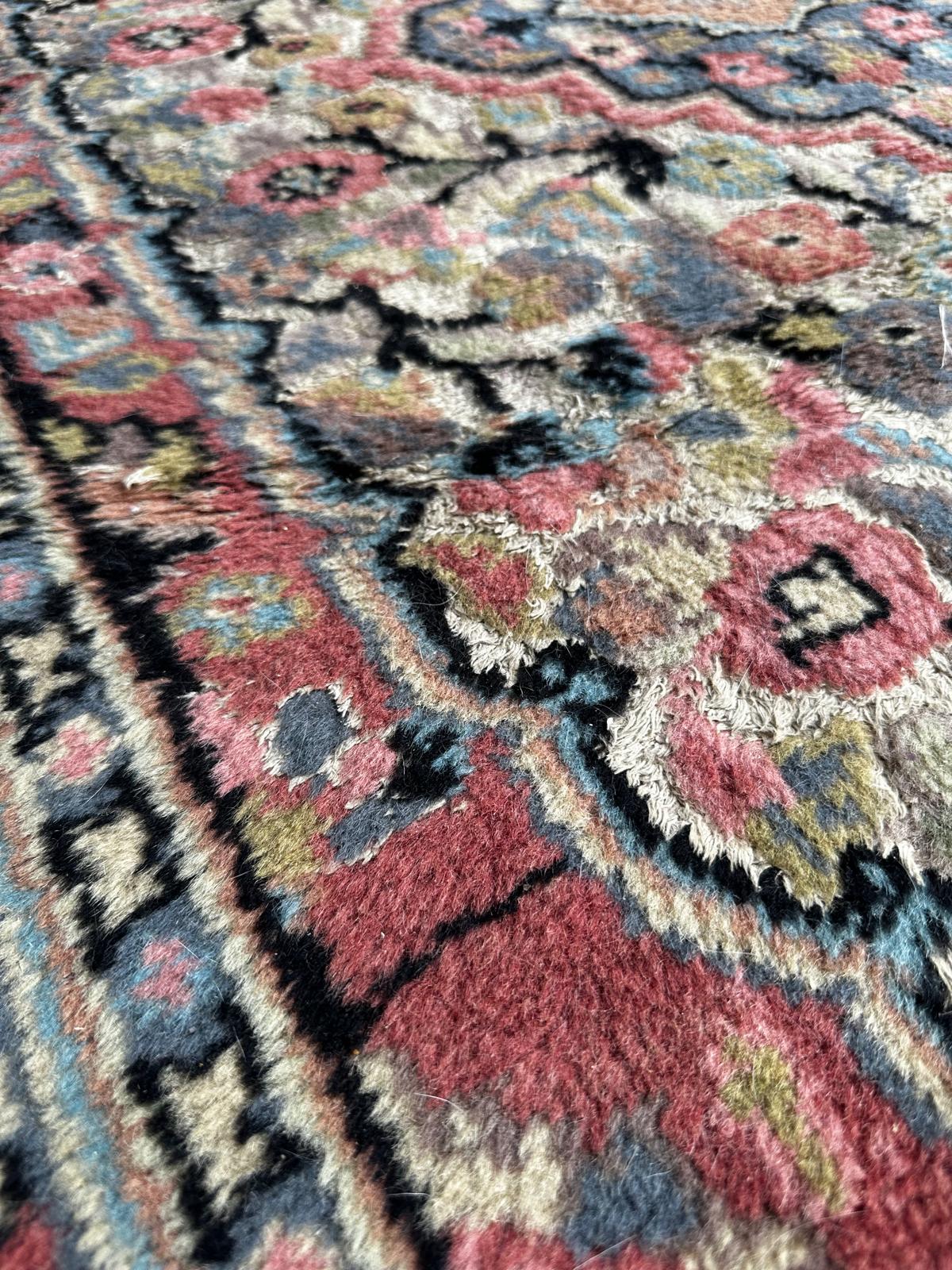 Tapis fait main en laine et soie 120cm x 200cm