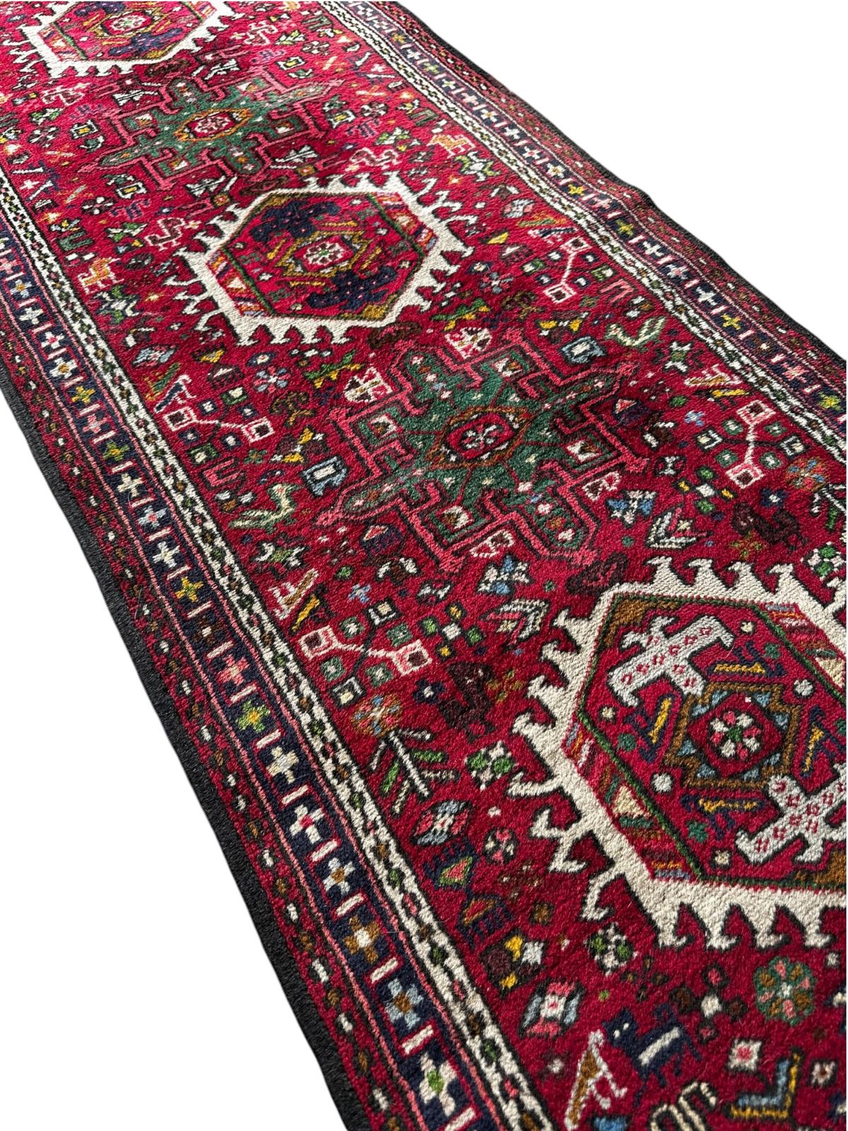 Tapis persan de couloir fait main 290cm x 70cm
