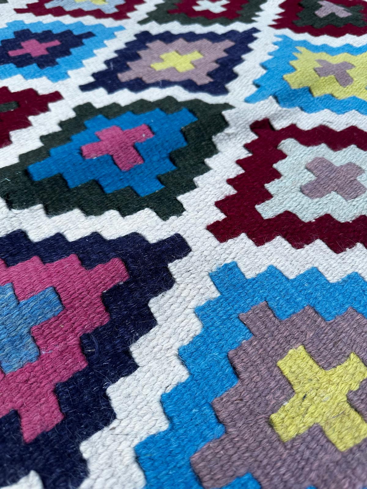 Tapis kilim fait main 220cm x 130cm