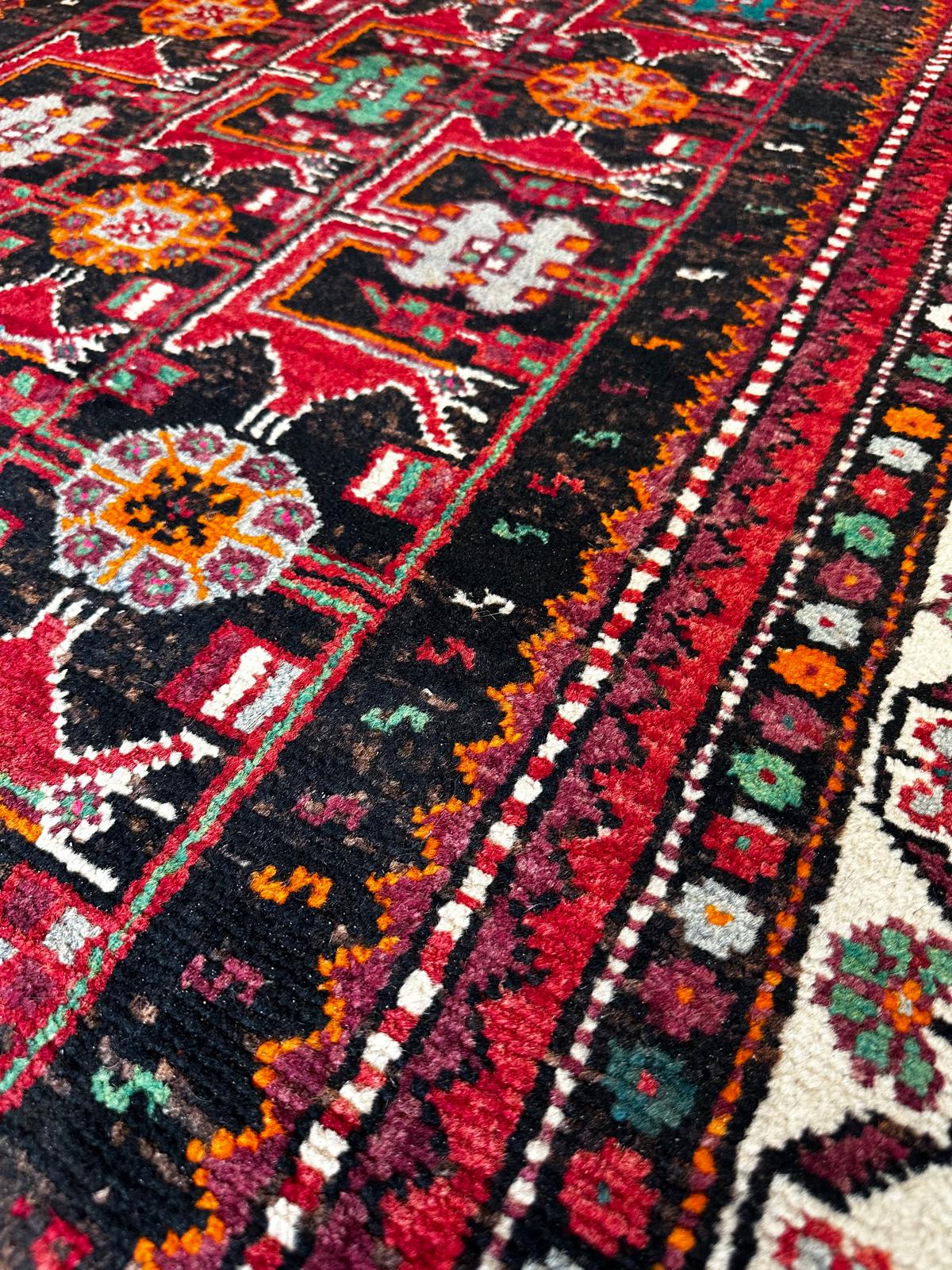 Tapis oriental de couloir fait main 280cm x 115cm