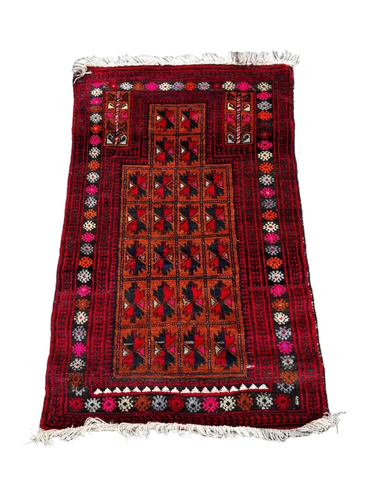Tapis Afghan fait main 130cm x 80cm