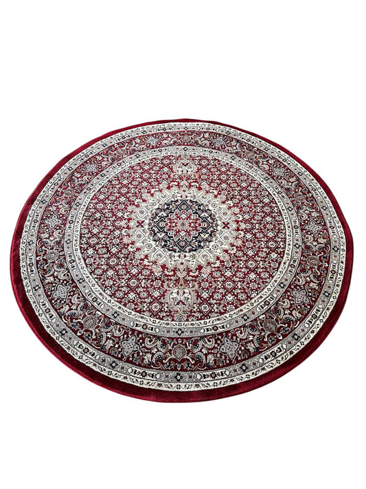 Tapis oriental rond en laine 2m