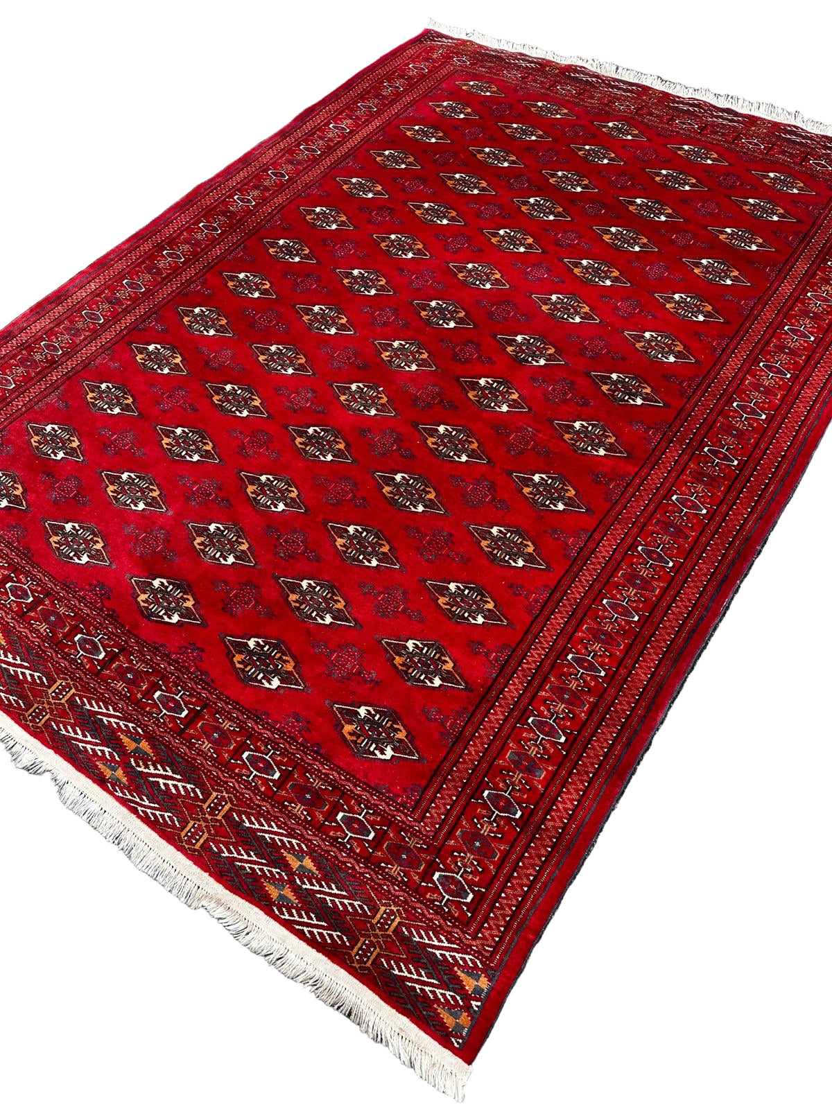 Tapis Turkmène fait main 280cm x 200cm