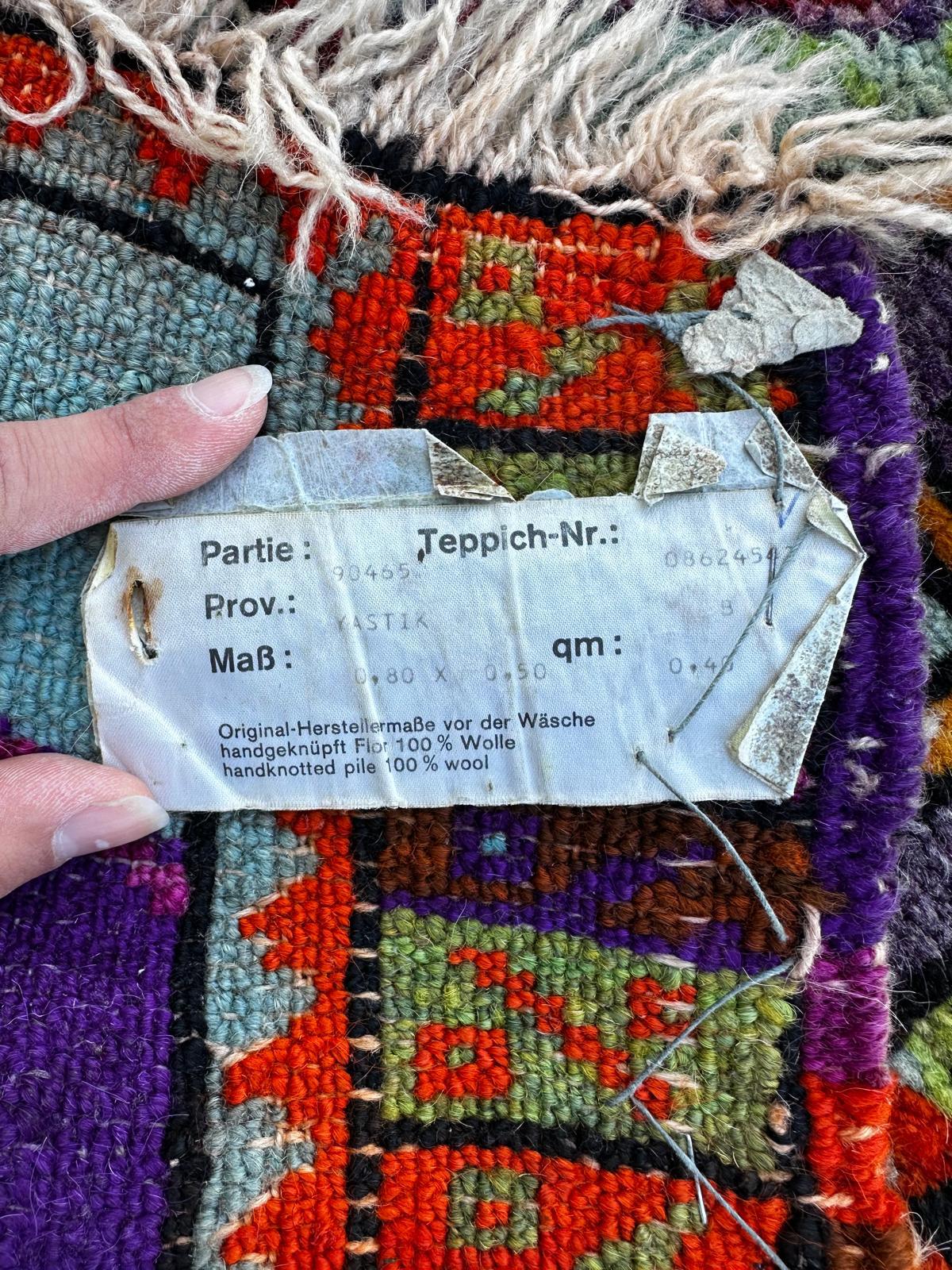 Tapis turc fait main 60cm x 80cm