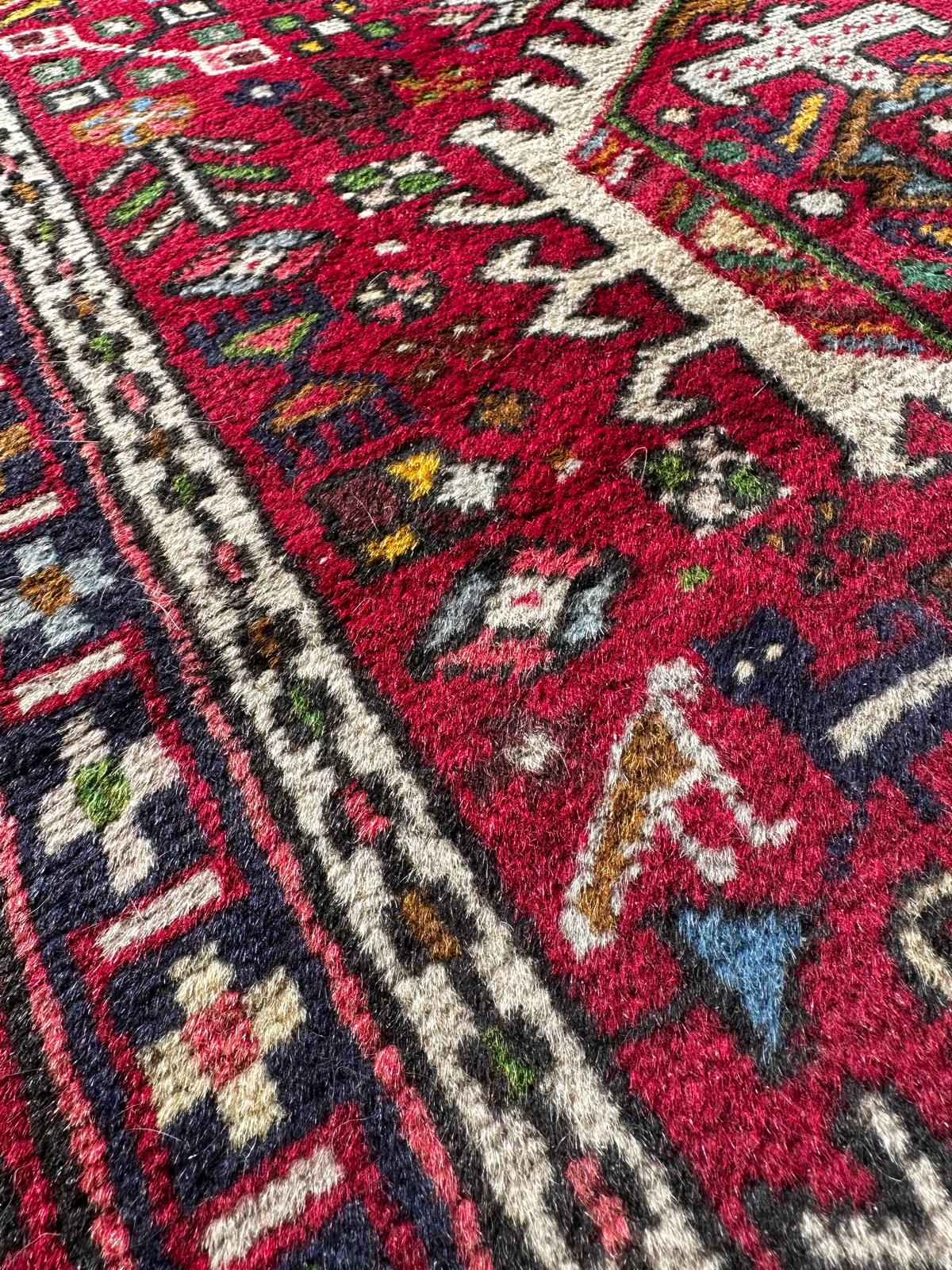 Tapis persan de couloir fait main 290cm x 70cm