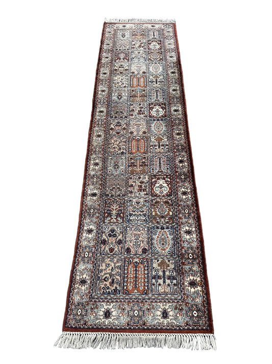 Tapis persan de couloir fait main 300cm x 80cm