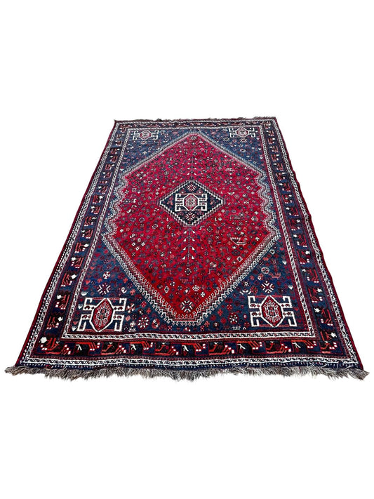 Tapis persan Shiraz fait main 2m x 3m