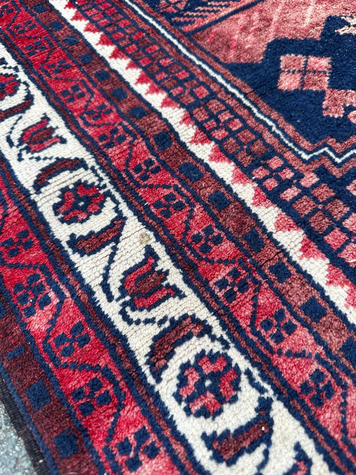 Tapis Afghan fait main 190cm x 110cm