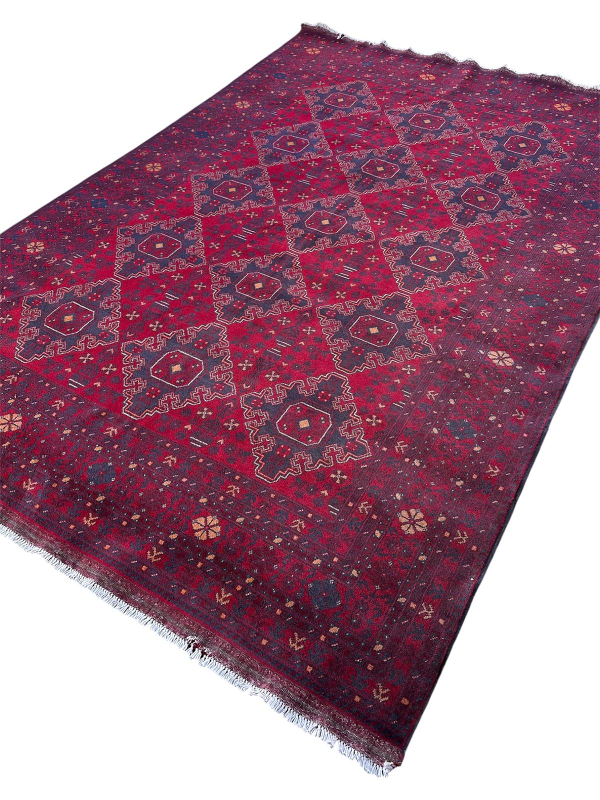 Tapis Afghan fait main 2m x 3m