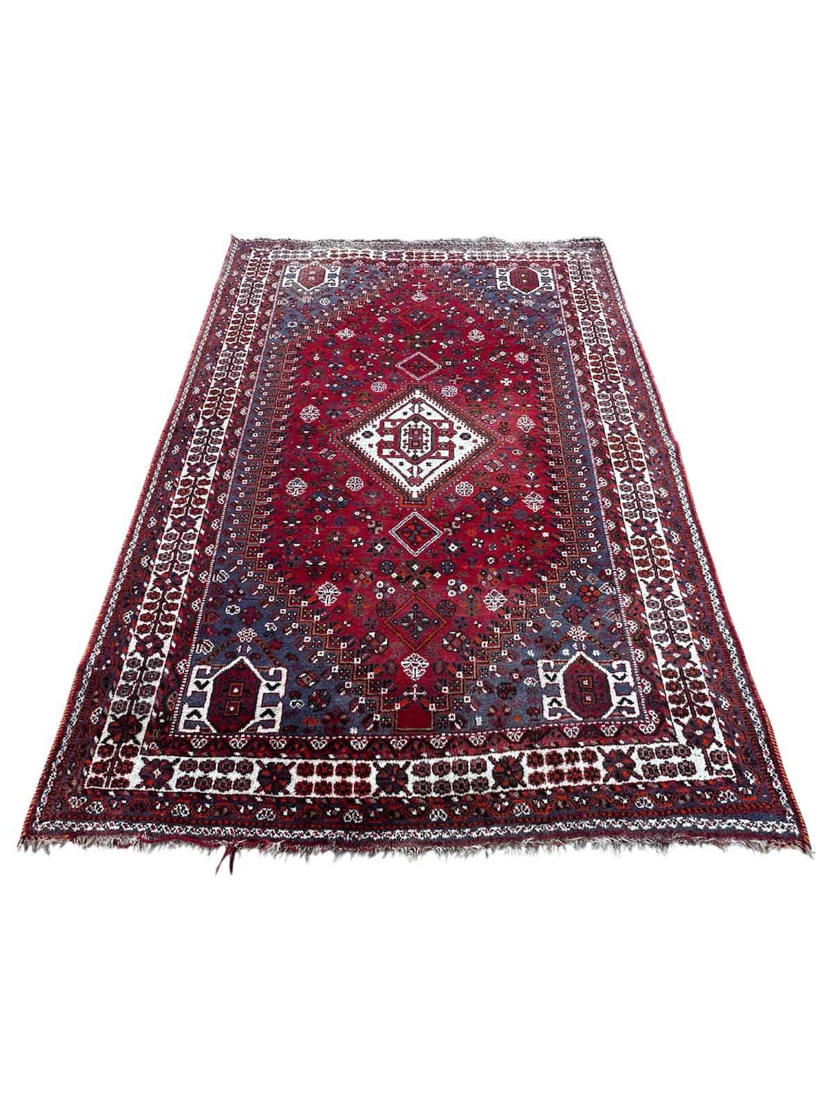 Tapis persan Shiraz Fait main 2m x 3m