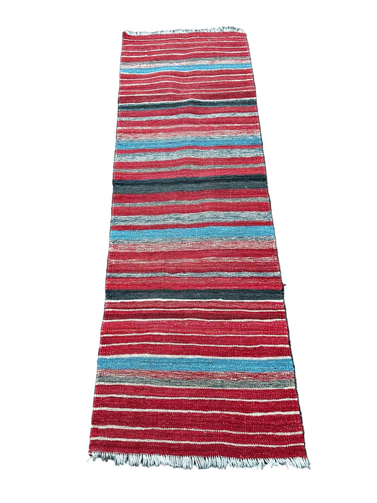 Tapis kilim de couloir fait main 200cm x 70cm