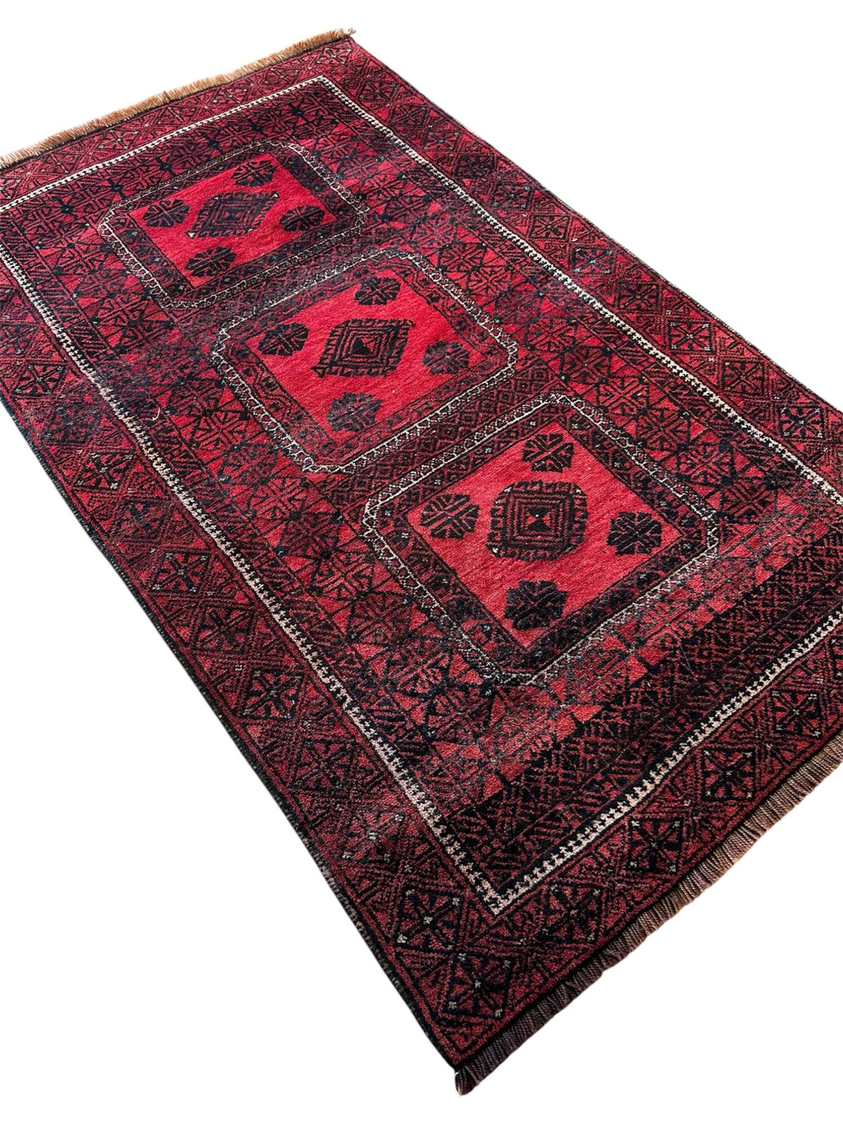 Tapis Afghan fait main 160cm x 100cm