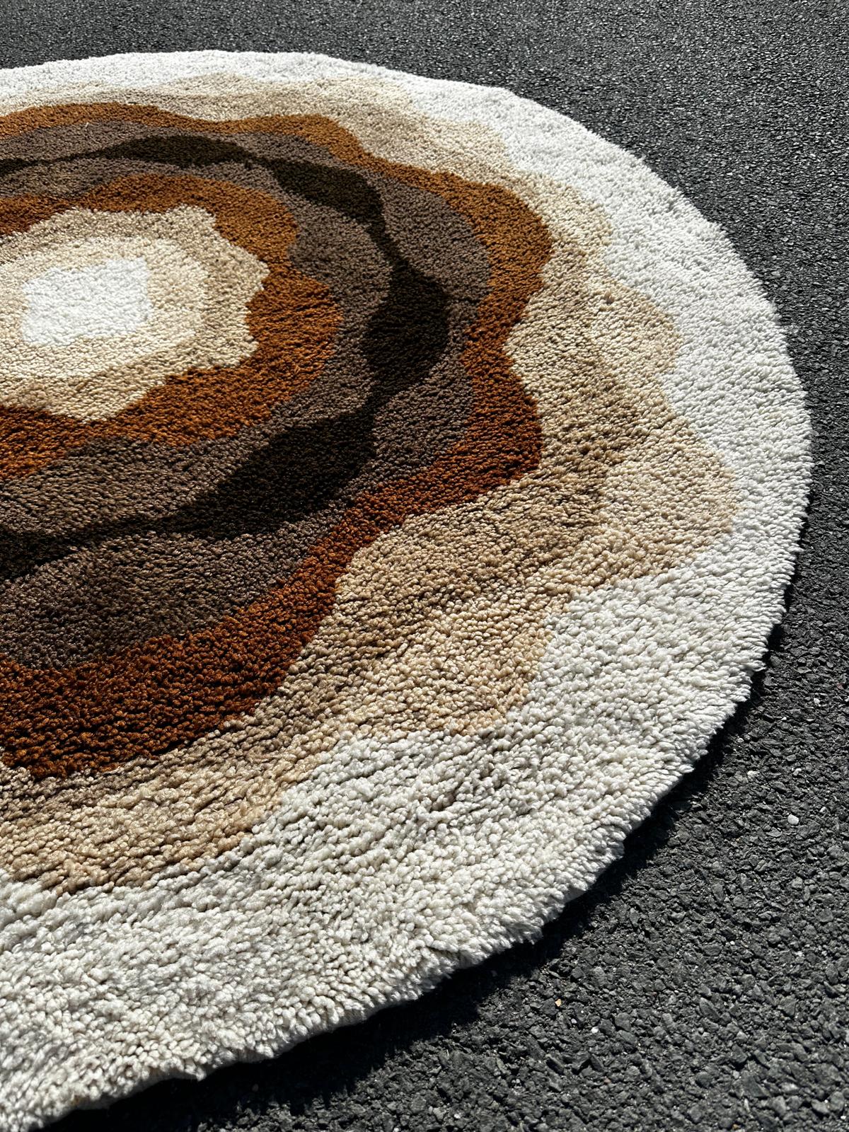 Tapis rond design 210cm de diamètre