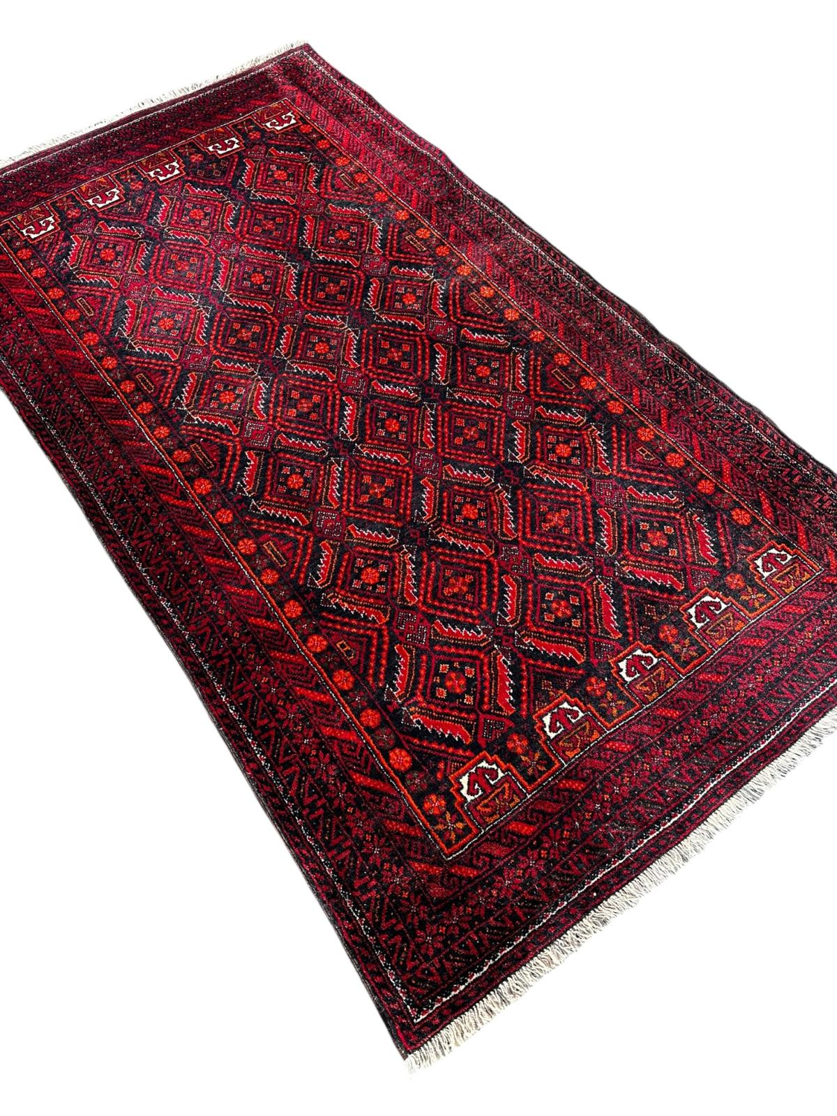 Tapis Baloutch fait main 2m x 1m