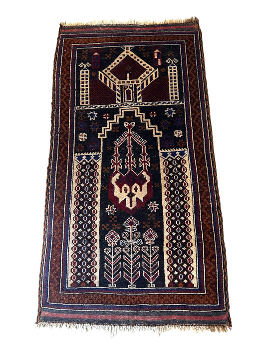 Tapis oriental fait main 160cm x 90cm