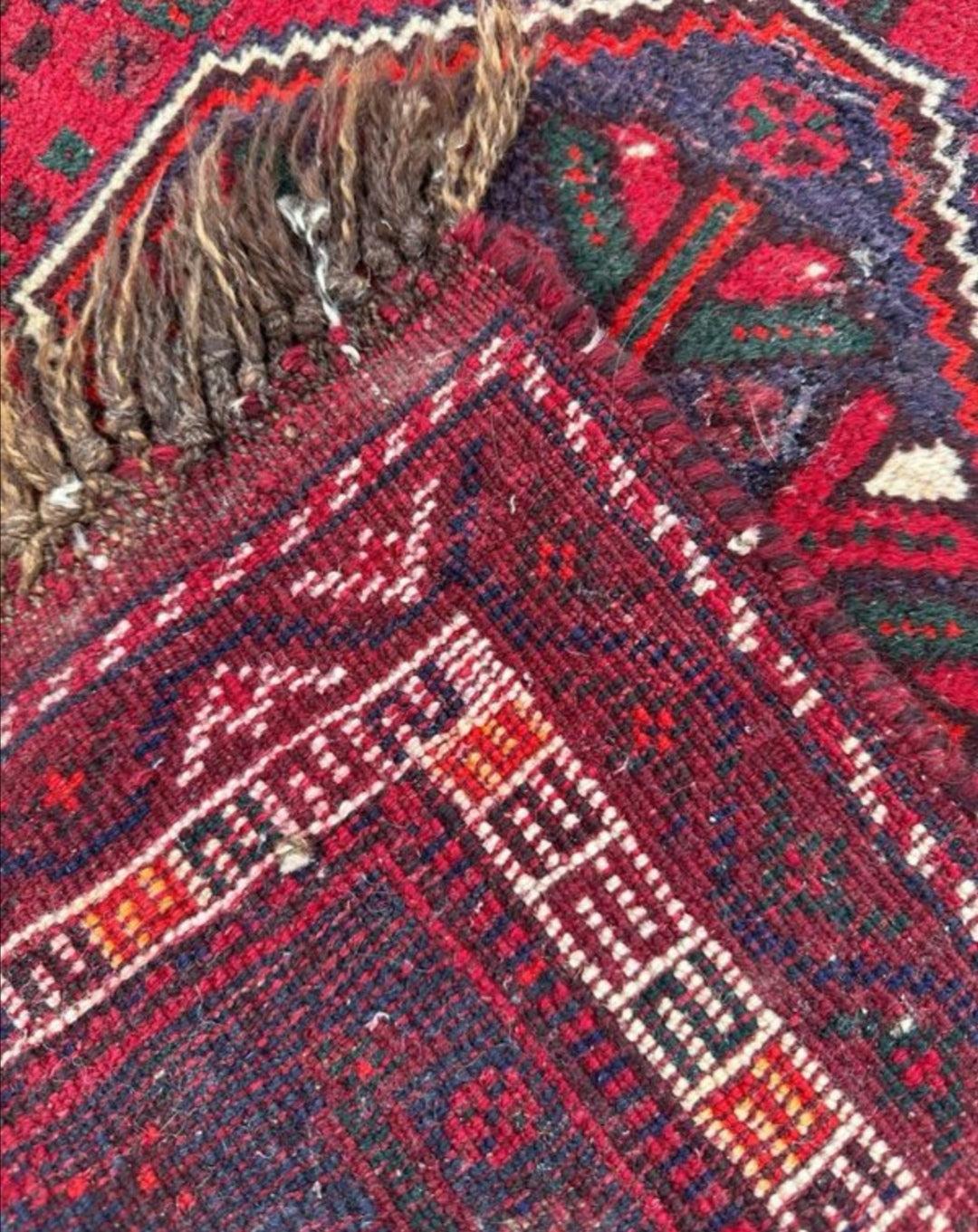Tapis persan fait main 1,3m x 0,8m